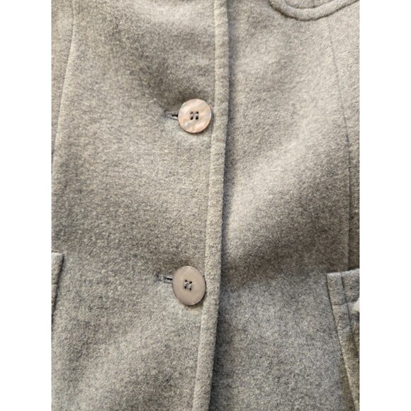 Vintage Andrea Viccaro Womens Wool & Cashmere Blend Gray Jacket Size 12 - Picture 4 of 7